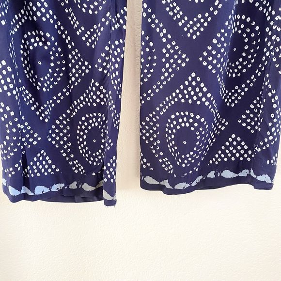 Sanctuary Womens Pants Blue‎ White Dots Drawstring Pockets Pull On Size Medium - Picture 5 of 11